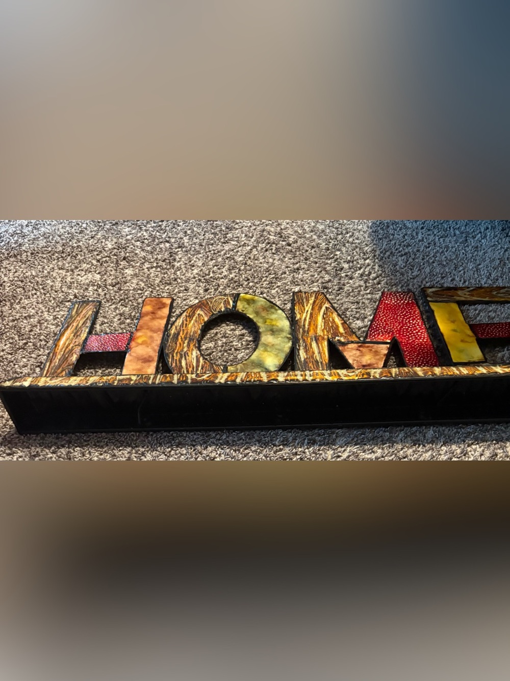 Decorative HOME Wall Letters - Multicolor